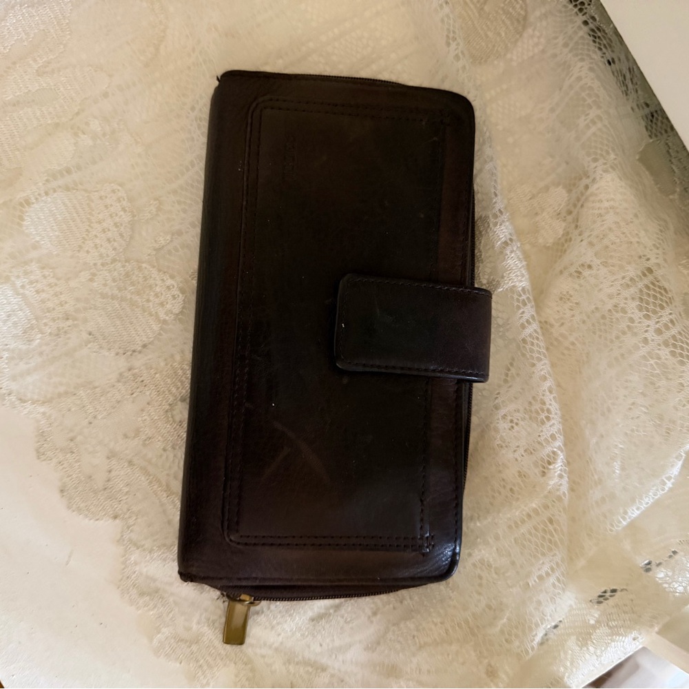 Fossil Rich Brown Leather Wallet